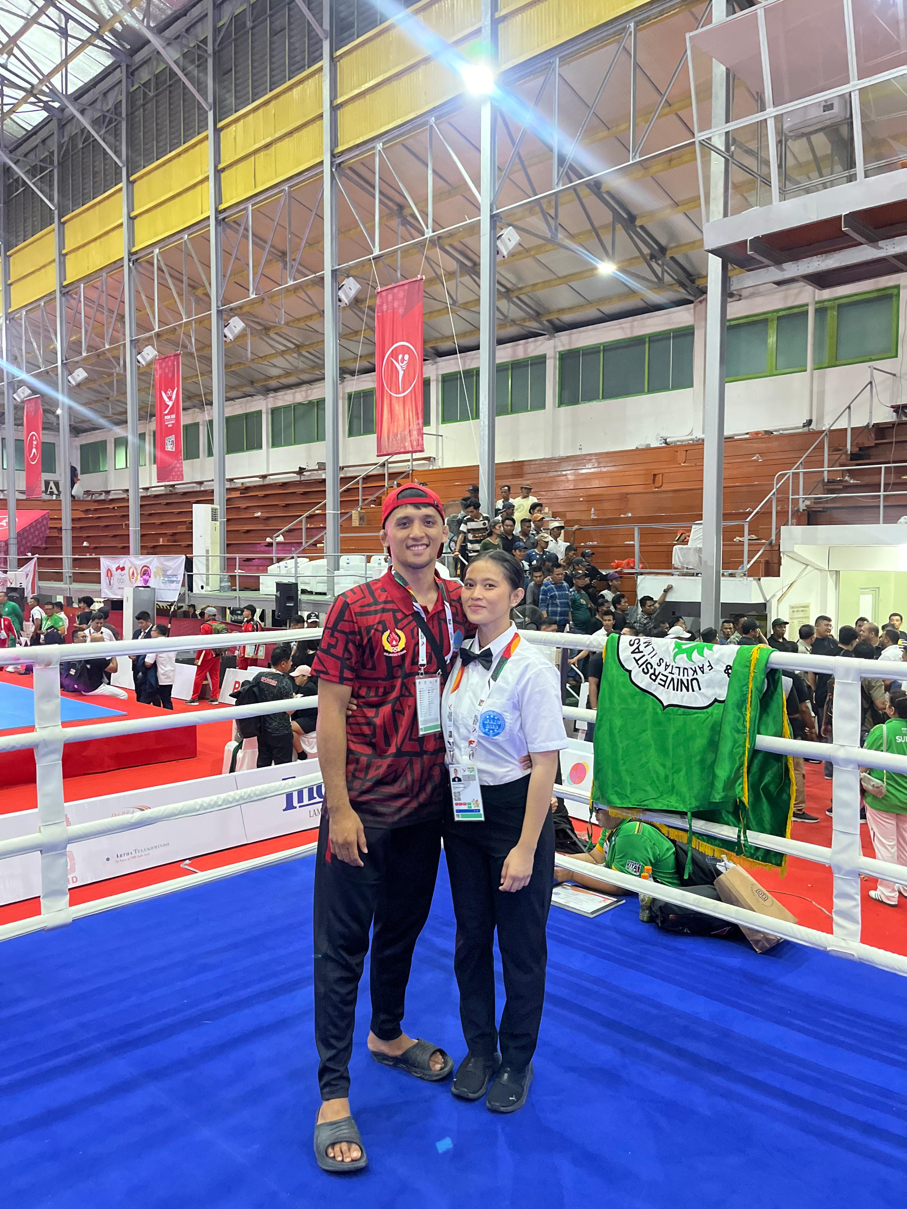 Brenda and Marck together at a martial arts competition